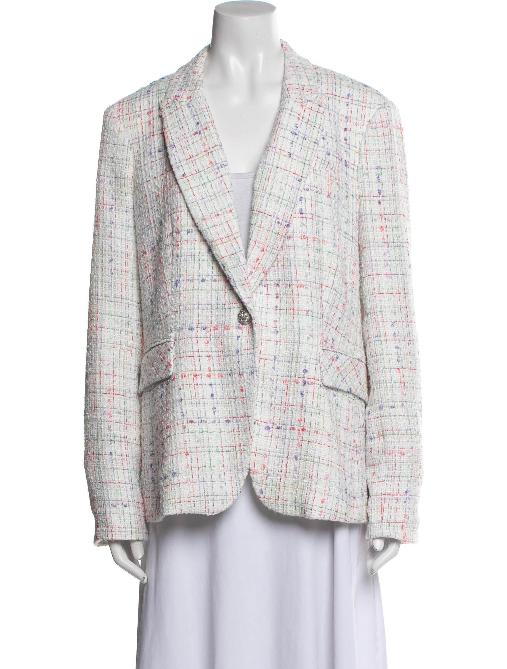 Veronica Beard Tweed Pattern Blazer