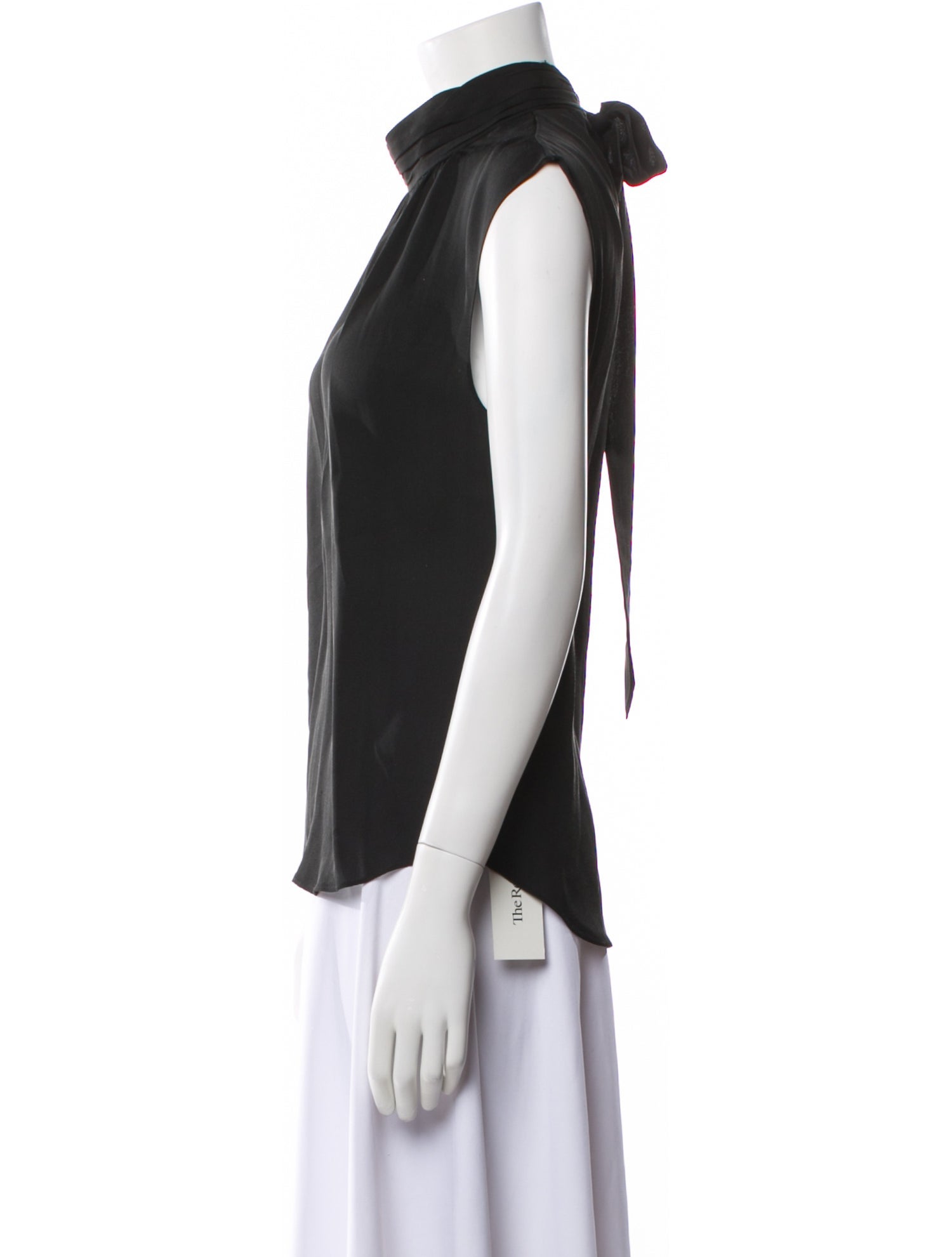 Veronica Beard Silk Mock Neck Top