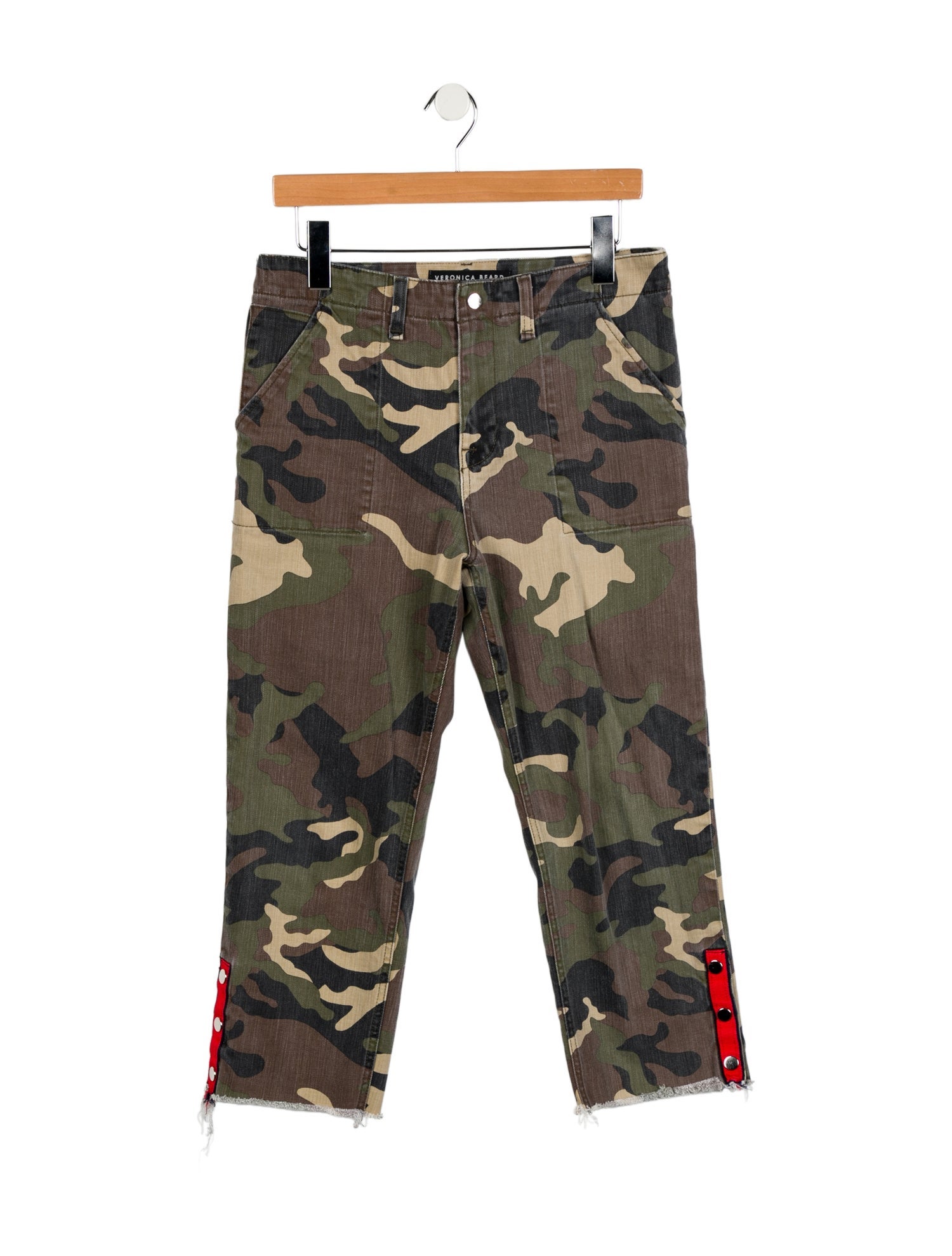 Veronica Beard Mid-Rise Straight Leg Jeans