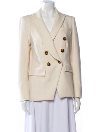 Veronica Beard Faux Leather Blazer