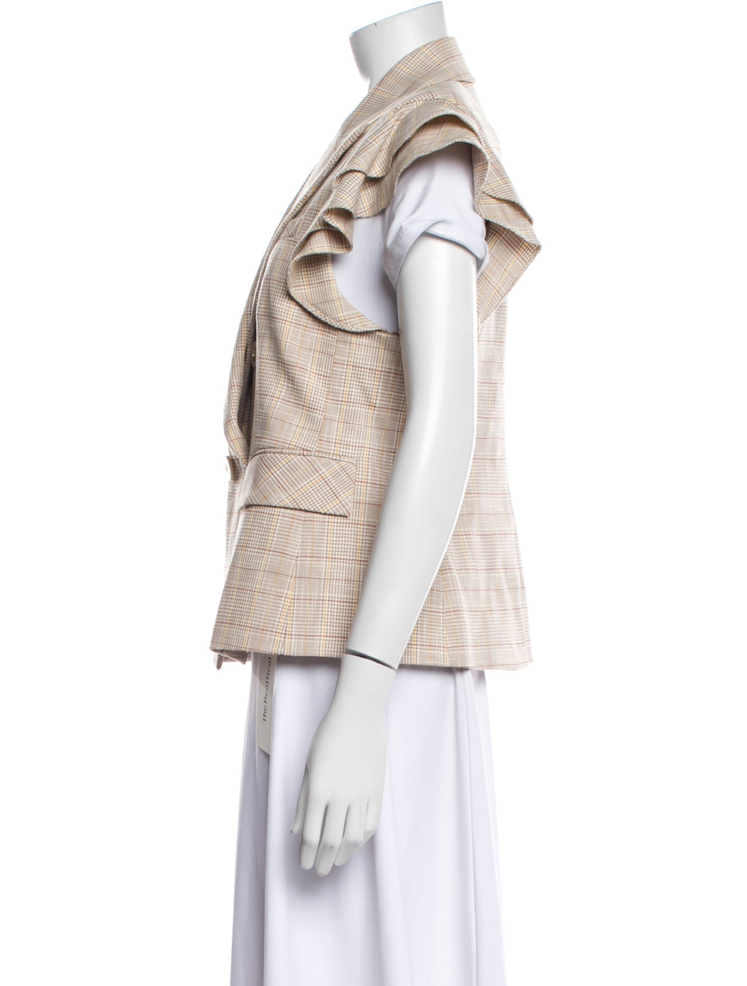 Veronica Beard Plaid Print Blazer