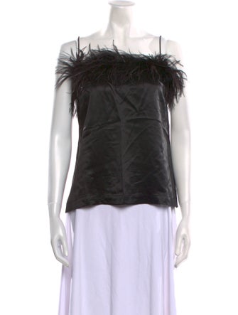 Veronica Beard Off-The-Shoulder Sleeveless Top