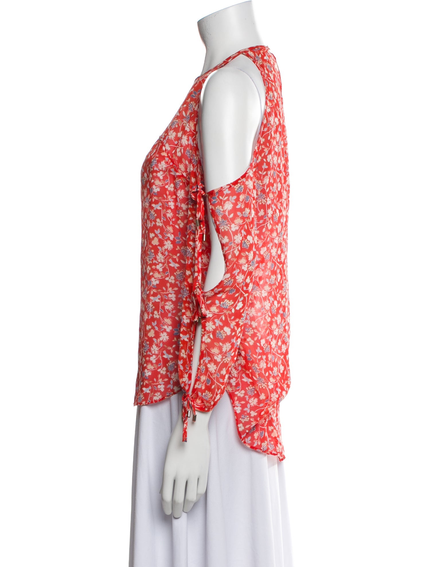 Veronica Beard Silk Floral Print Blouse