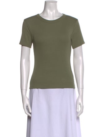 Veronica Beard Scoop Neck Short Sleeve T-Shirt