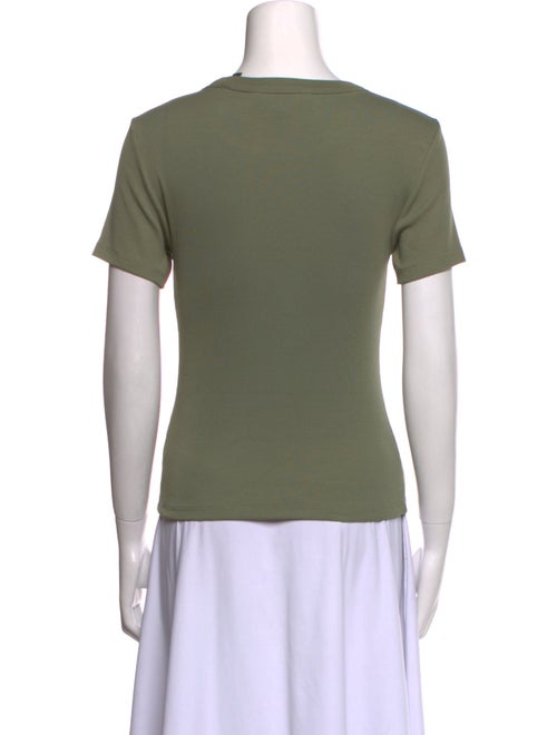 Veronica Beard Scoop Neck Short Sleeve T-Shirt