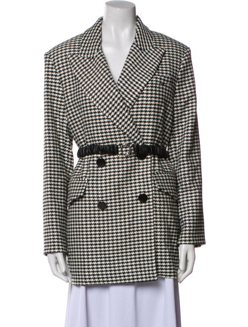 Veronica Beard Houndstooth Print Peacoat