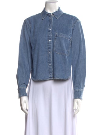 Veronica Beard Long Sleeve Button-Up Top