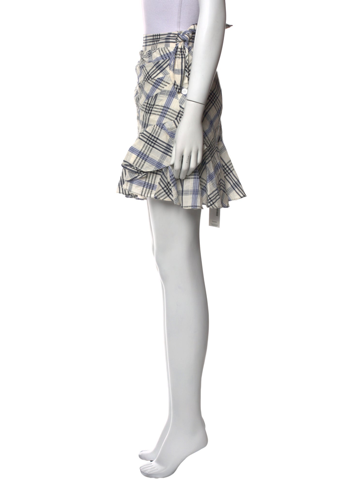 Veronica Beard Plaid Print Mini Skirt