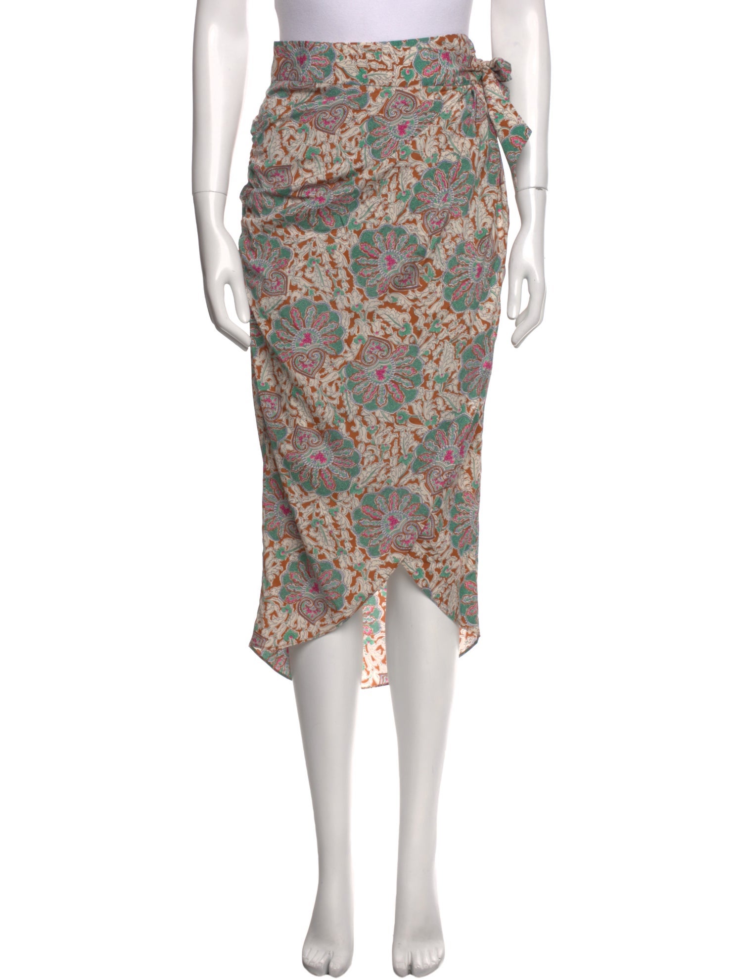 Veronica Beard Silk Midi Length Skirt