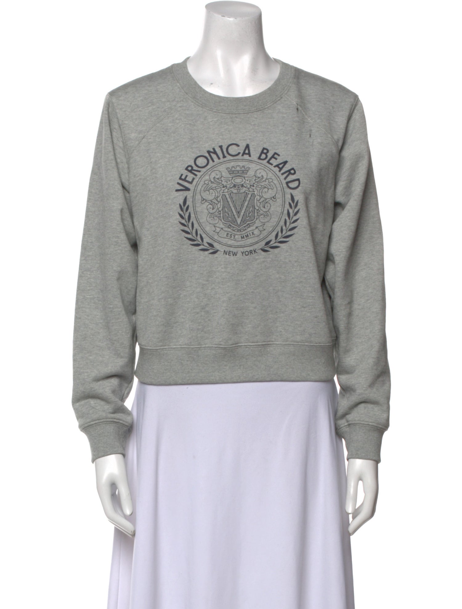 Veronica Beard Graphic Print Crew Neck Sweatshirt