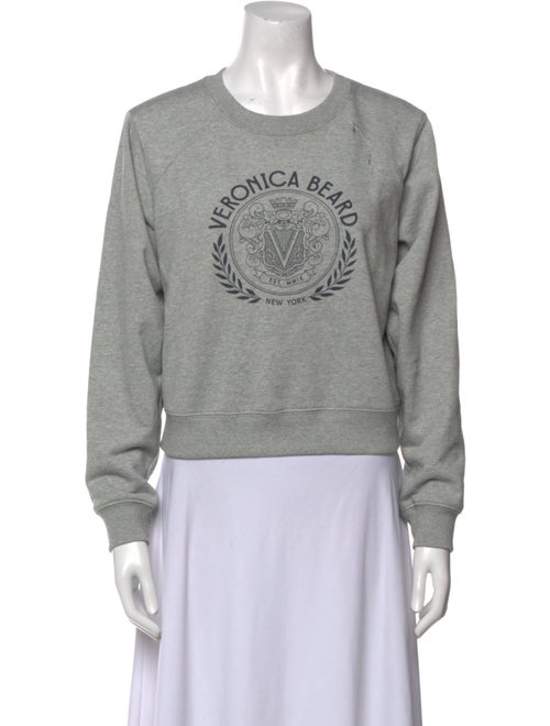 Veronica Beard Graphic Print Crew Neck Sweatshirt