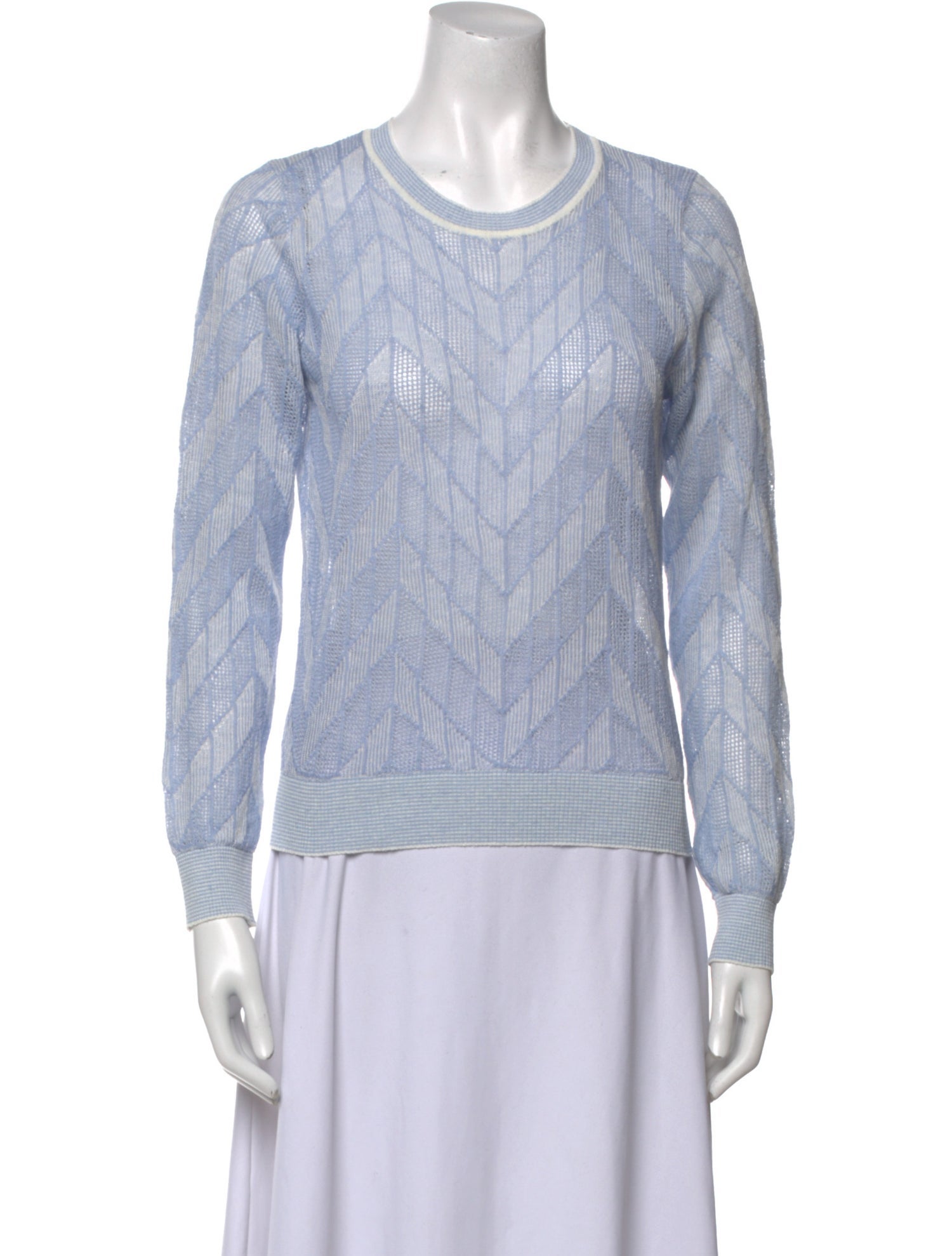 Veronica Beard Linen Crew Neck Sweater