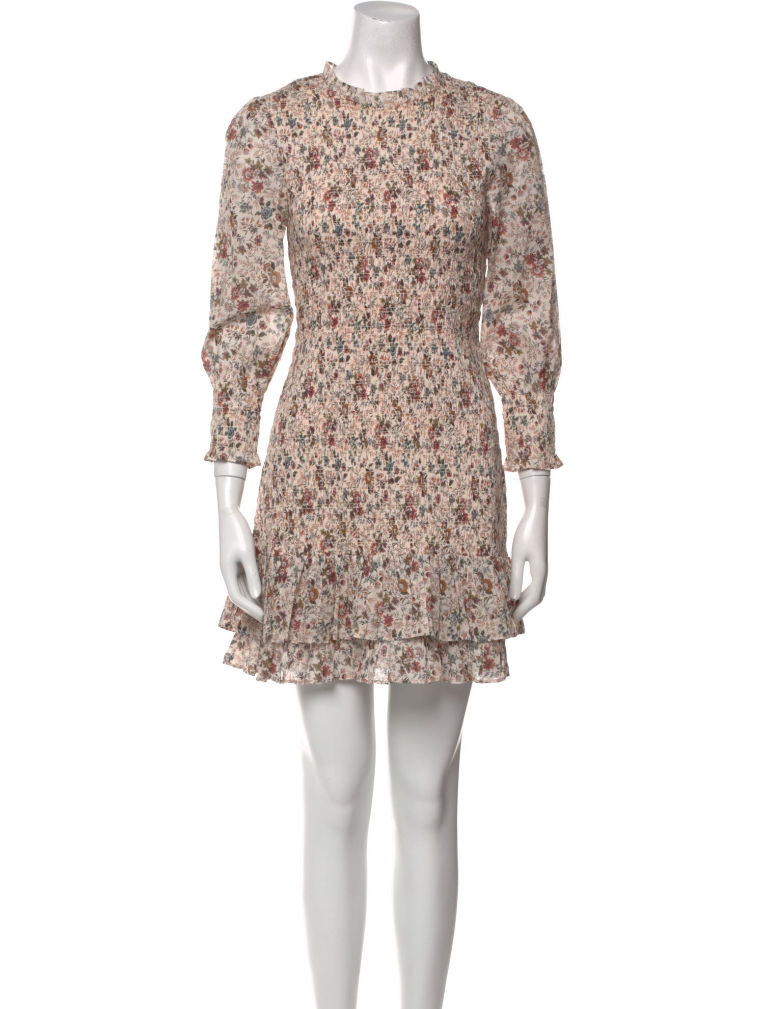 Veronica Beard Floral Print Mini Dress