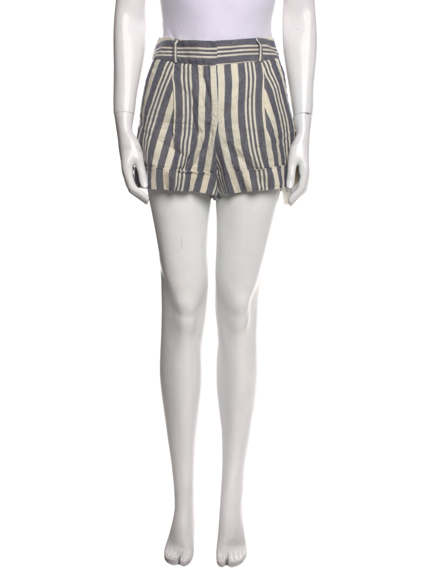 Veronica Beard Striped Mini Shorts