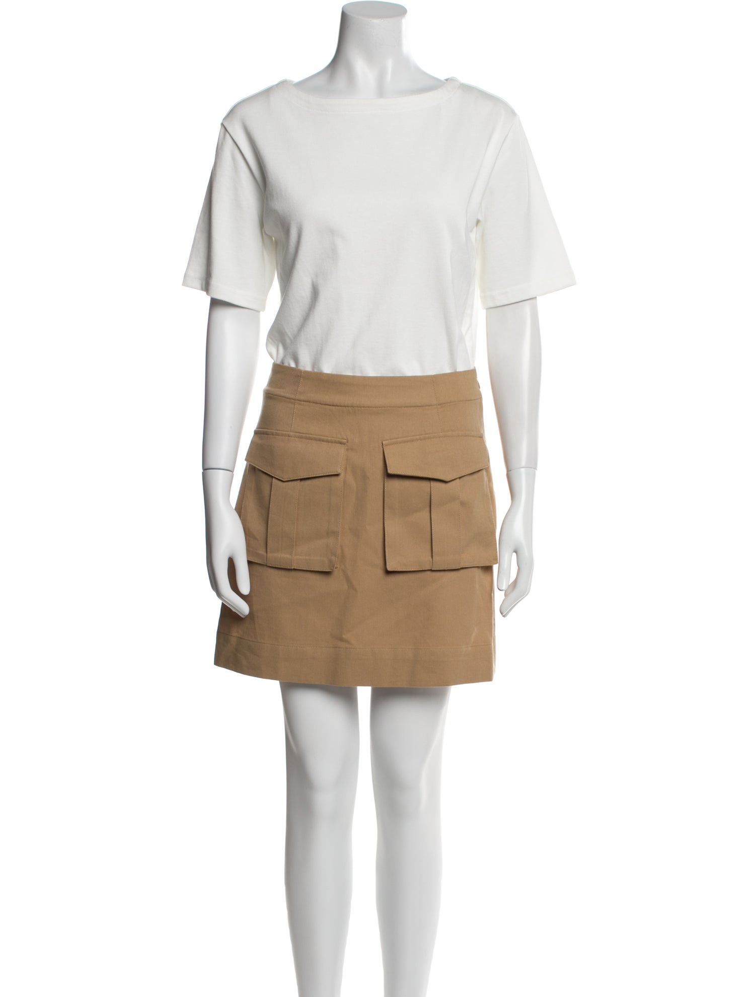 Veronica Beard Bateau Neckline Mini Dress