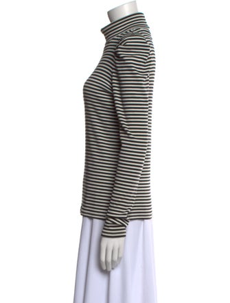 Veronica Beard Striped Turtleneck Top