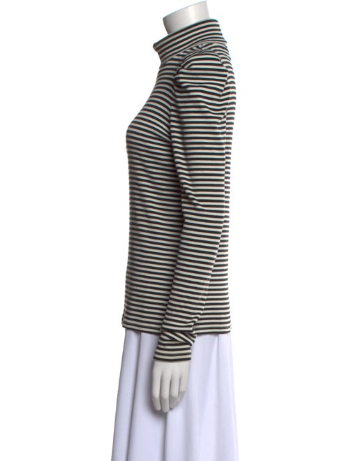 Veronica Beard Striped Turtleneck Top