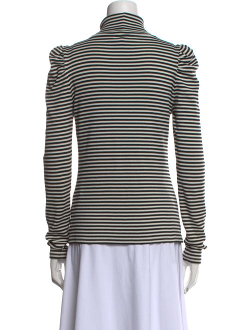 Veronica Beard Striped Turtleneck Top