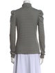 Veronica Beard Striped Turtleneck Top