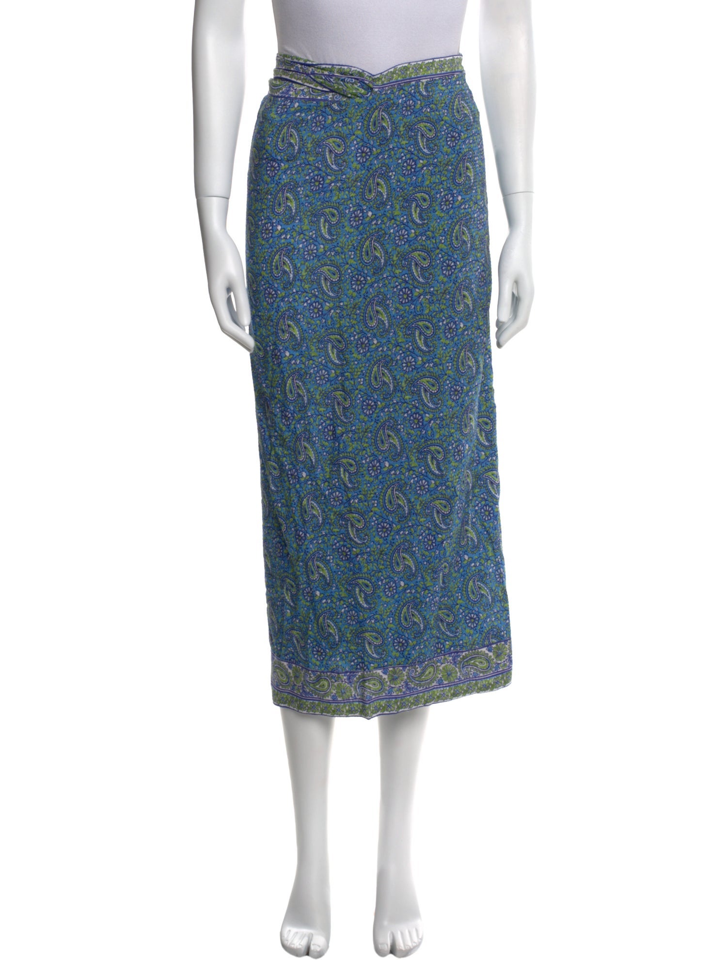 Veronica Beard Paisley Print Midi Length Skirt w/ Tags