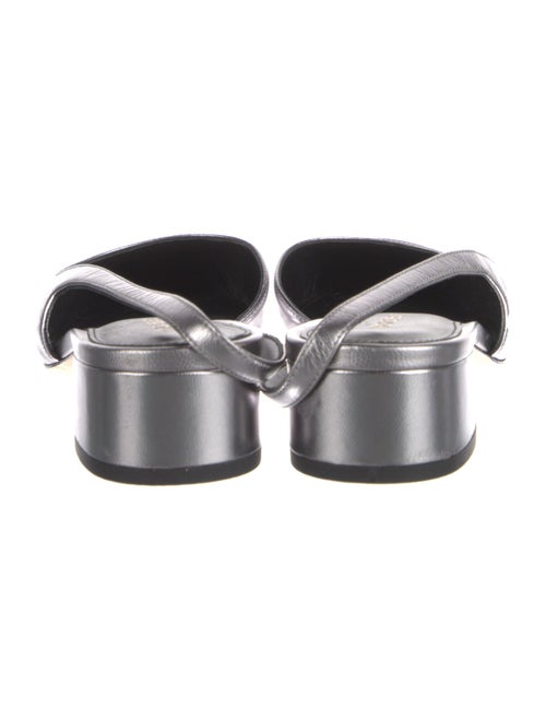 Veronica Beard Leather Colorblock Pattern Slingback Pumps