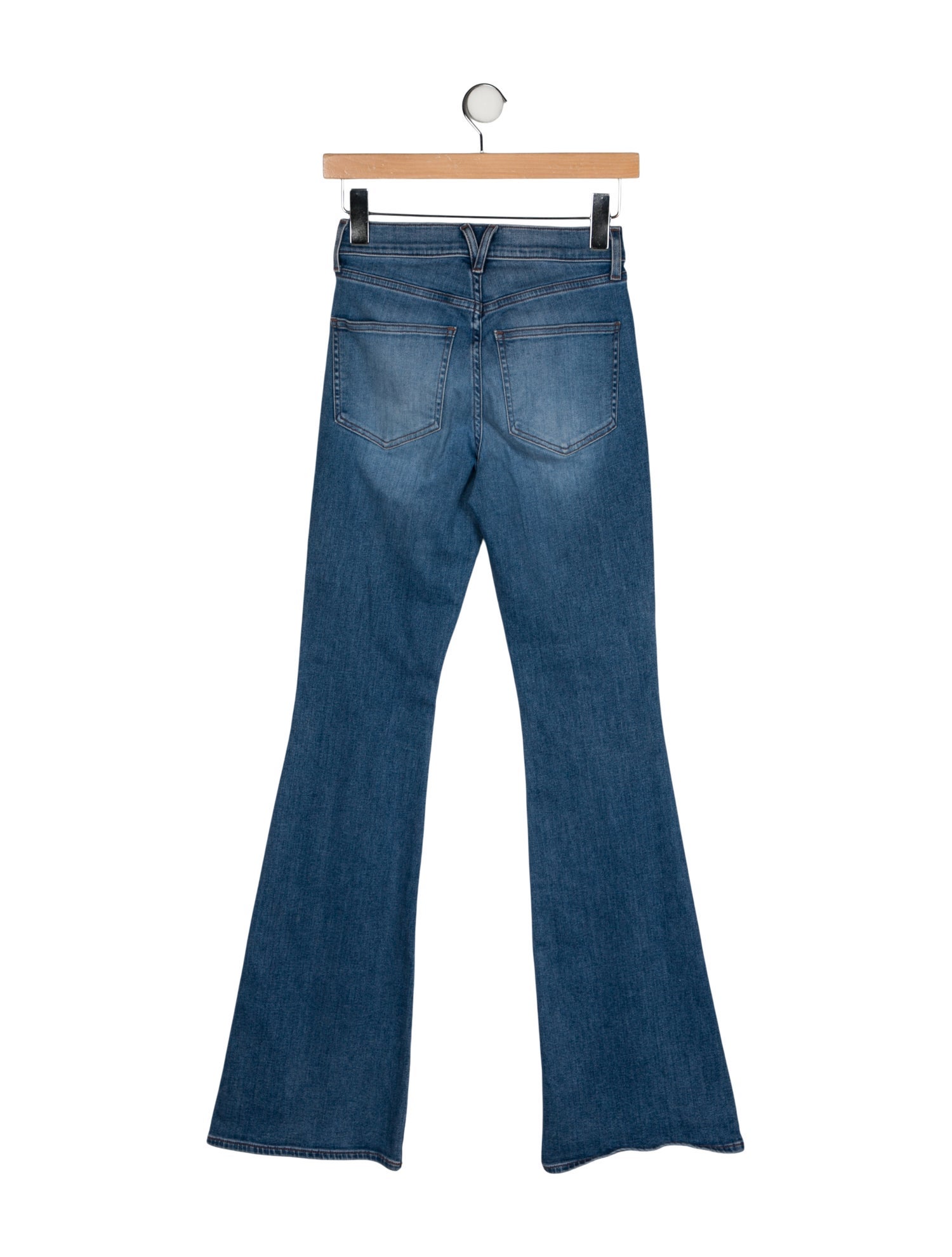 Veronica Beard Mid-Rise Wide Leg Jeans