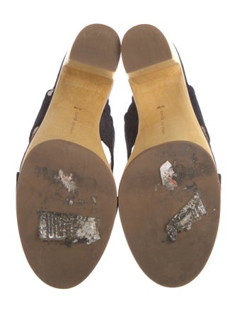 Veronica Beard Suede Lasercut Accents Slides