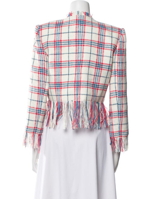 Veronica Beard Plaid Print Evening Jacket