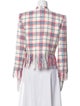 Veronica Beard Plaid Print Evening Jacket