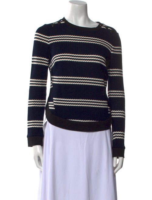 Veronica Beard Striped Crew Neck Sweater