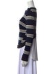 Veronica Beard Striped Crew Neck Sweater