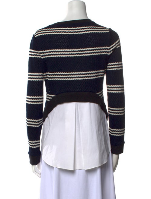 Veronica Beard Striped Crew Neck Sweater
