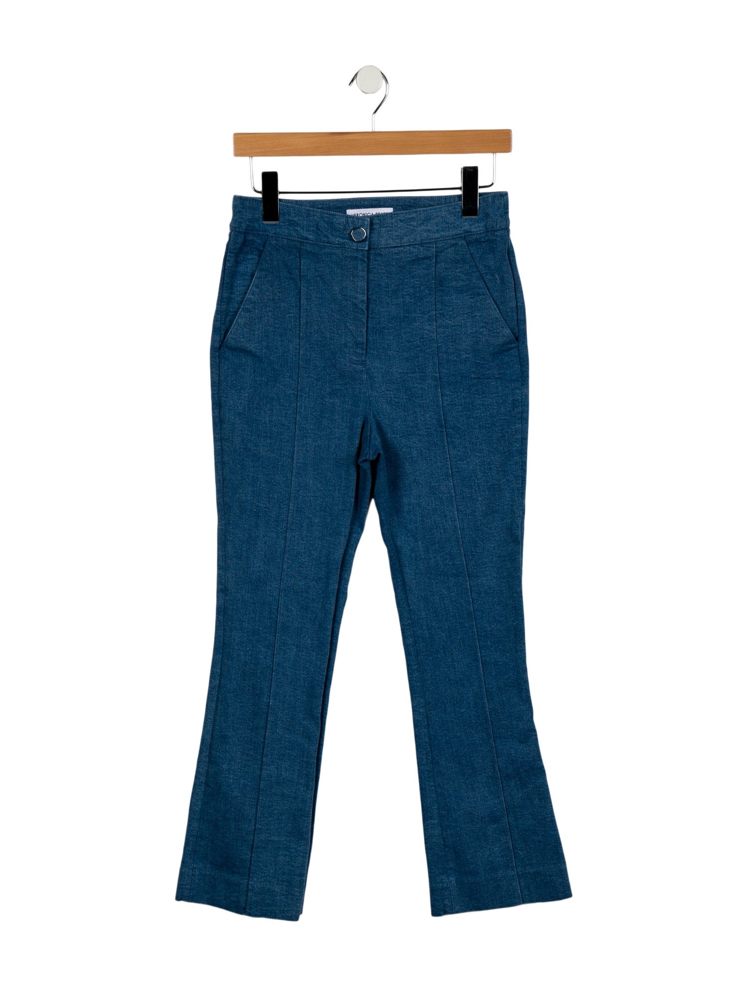 Veronica Beard Mid-Rise Straight Leg Jeans