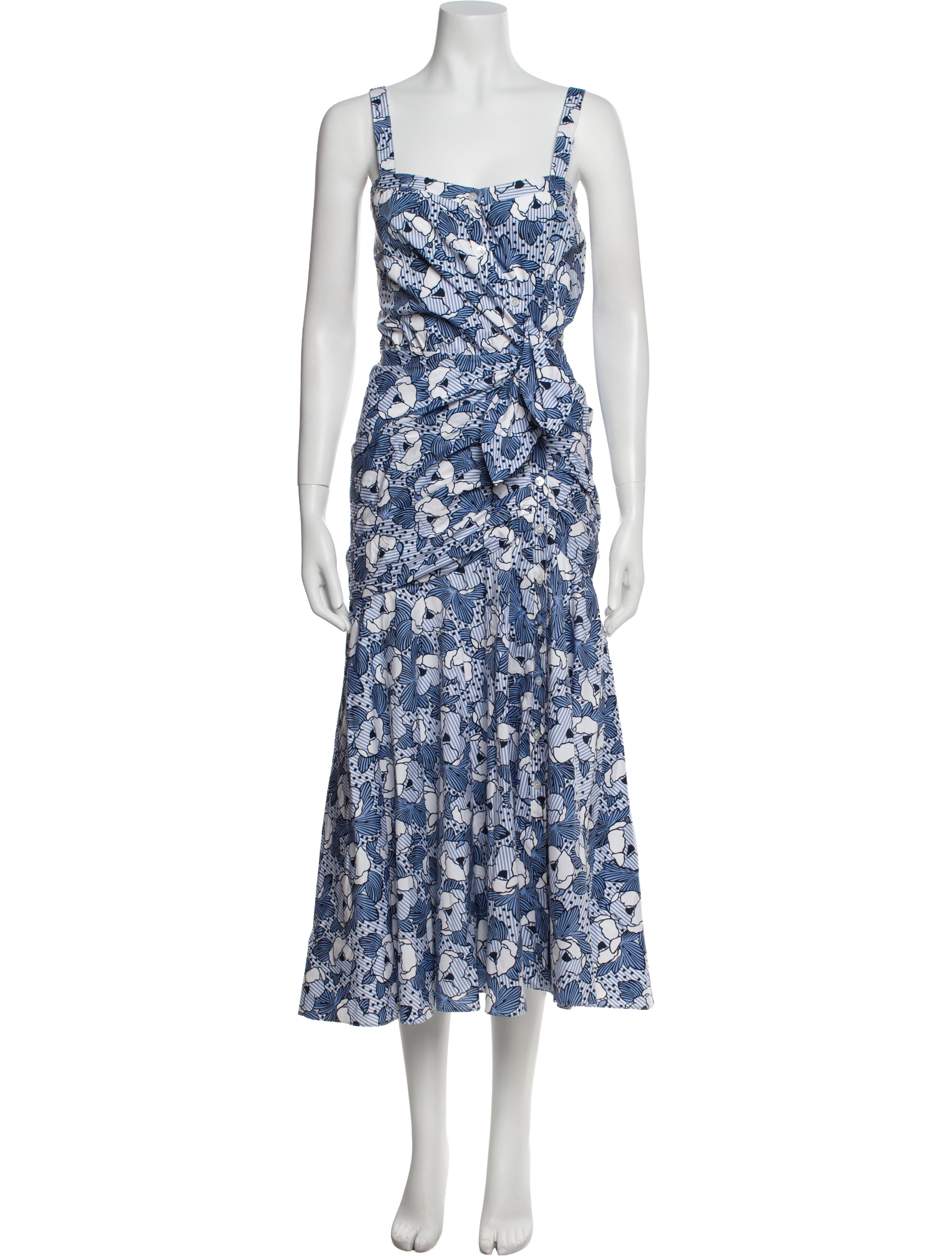 Veronica Beard Floral Print Long Dress w/ Tags