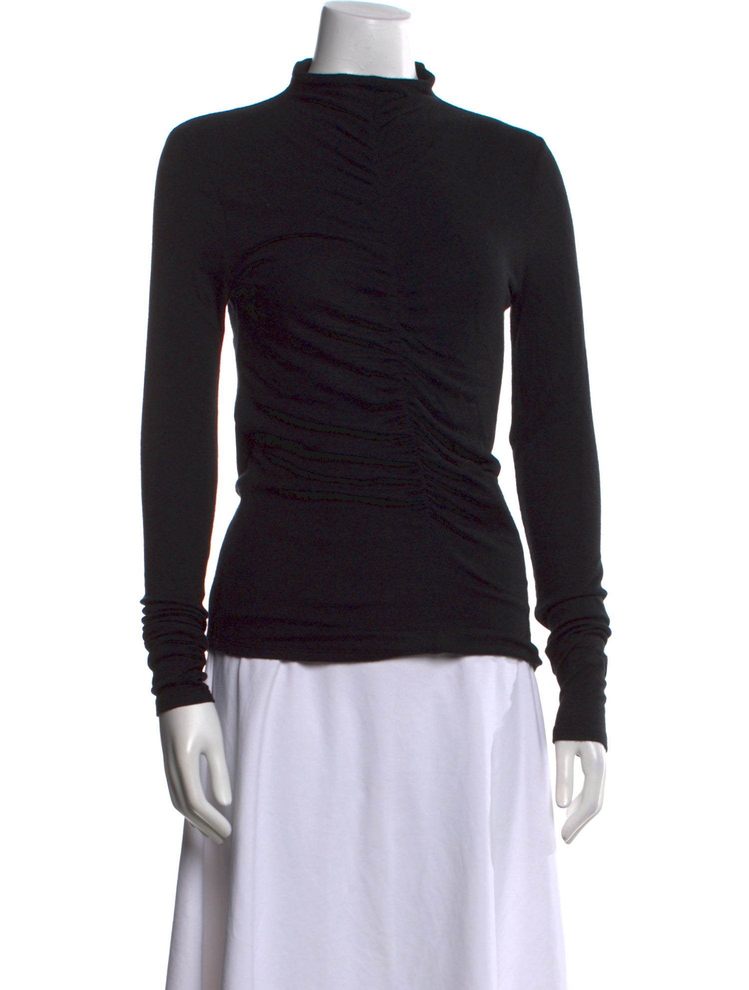 Veronica Beard Mock Neck Long Sleeve Top