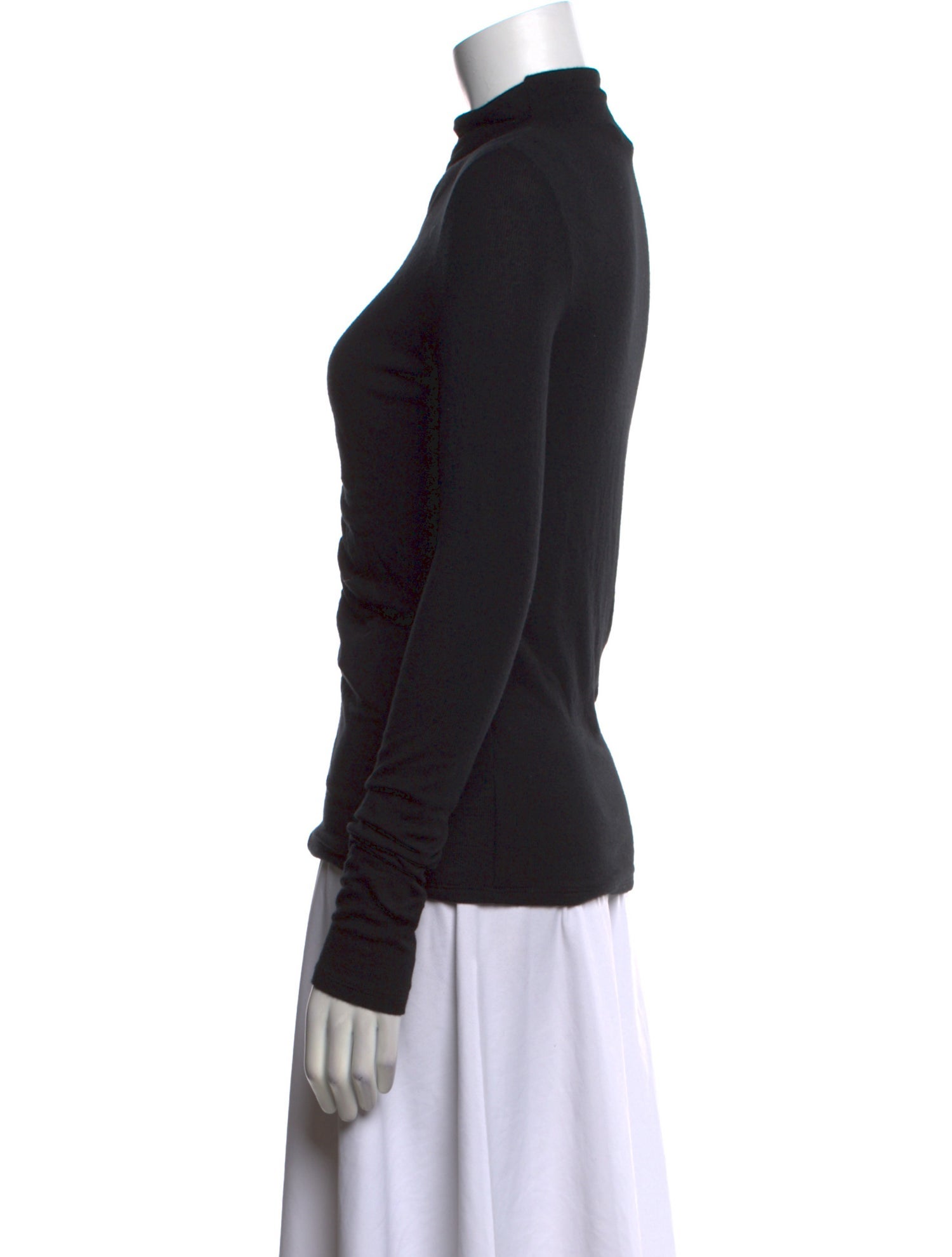 Veronica Beard Mock Neck Long Sleeve Top