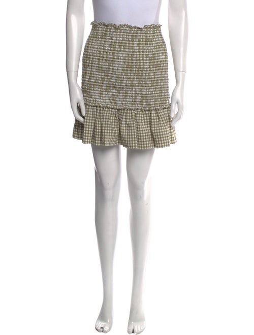 Veronica Beard Plaid Print Mini Skirt