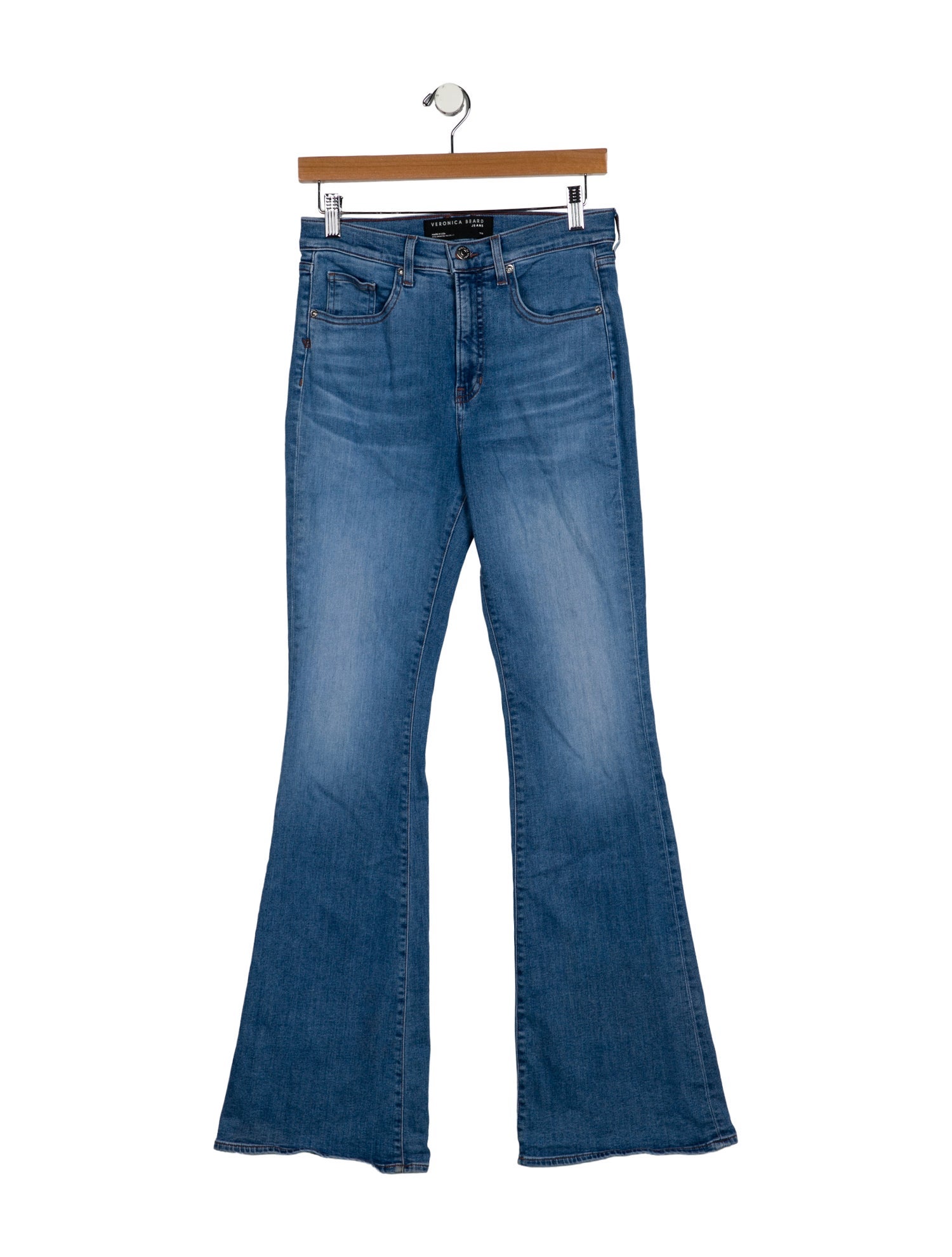 Veronica Beard High-Rise Wide Leg Jeans