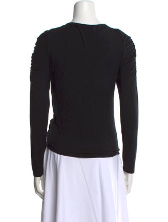 Veronica Beard V-Neck Long Sleeve Top