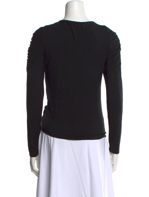 Veronica Beard V-Neck Long Sleeve Top