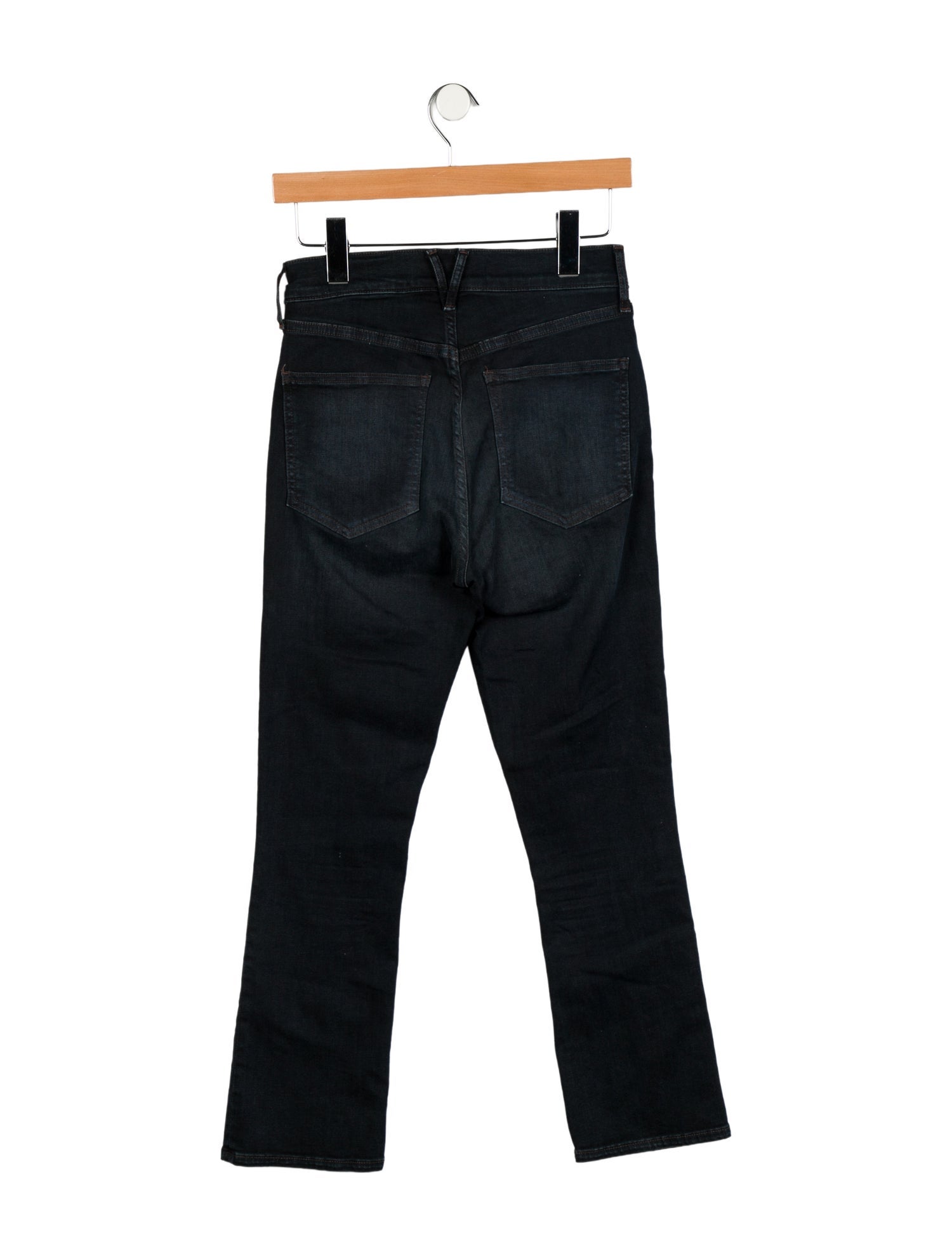 Veronica Beard Mid-Rise Straight Leg Jeans
