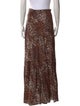 Veronica Beard Animal Print Long Skirt