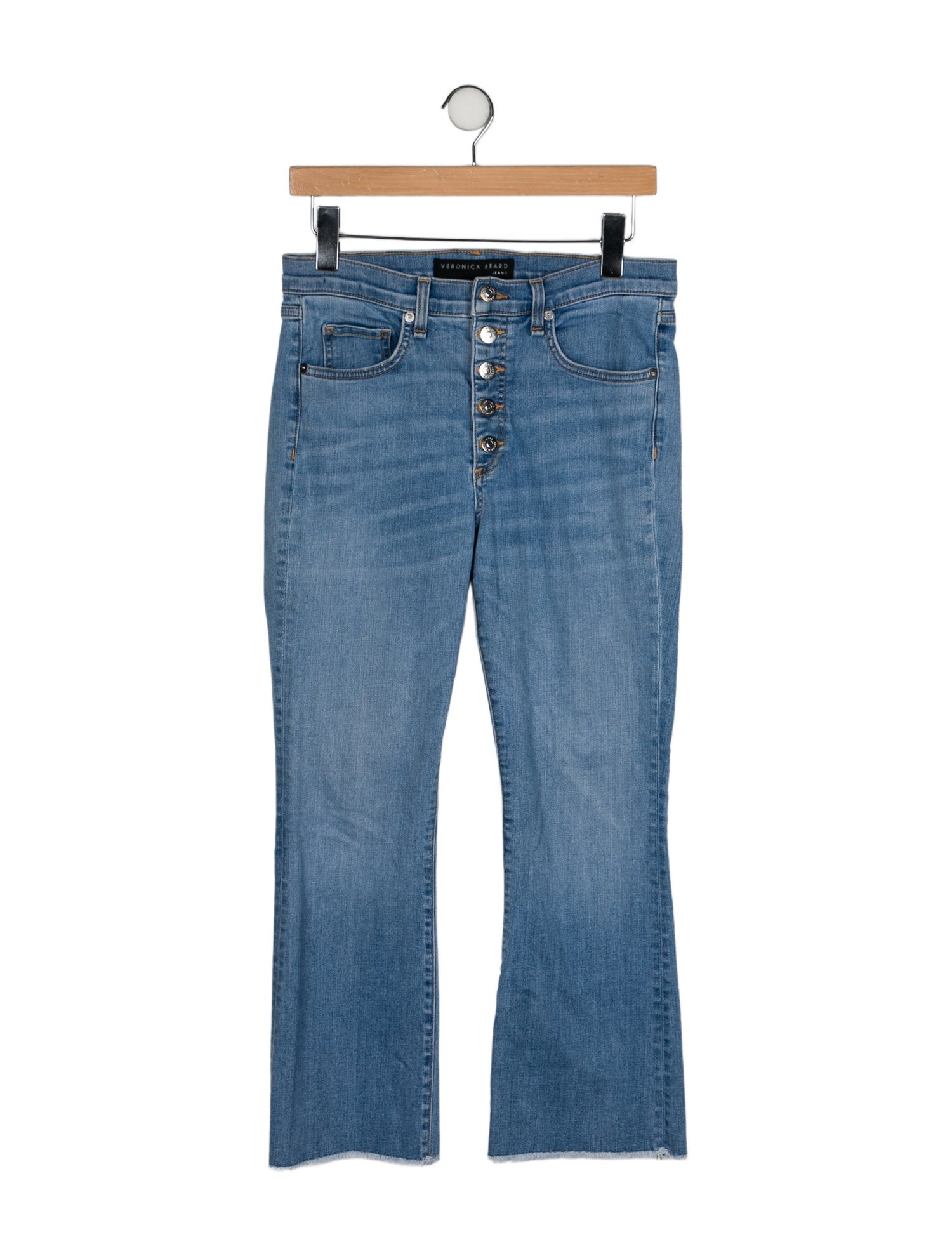 Veronica Beard High-Rise Straight Leg Jeans