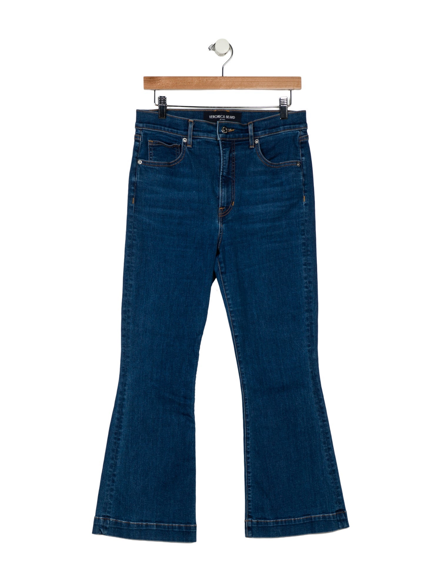 Veronica Beard High-Rise Wide Leg Jeans