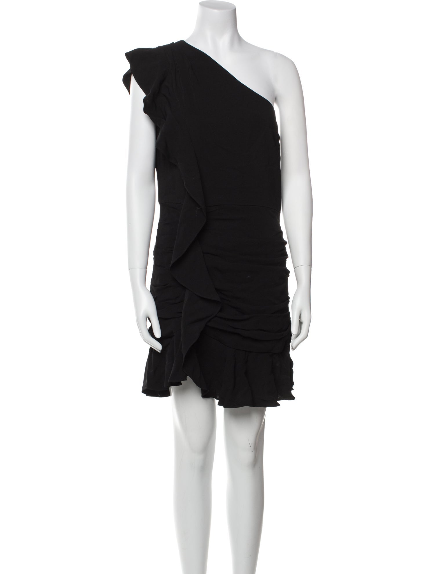 Veronica Beard One-Shoulder Mini Dress