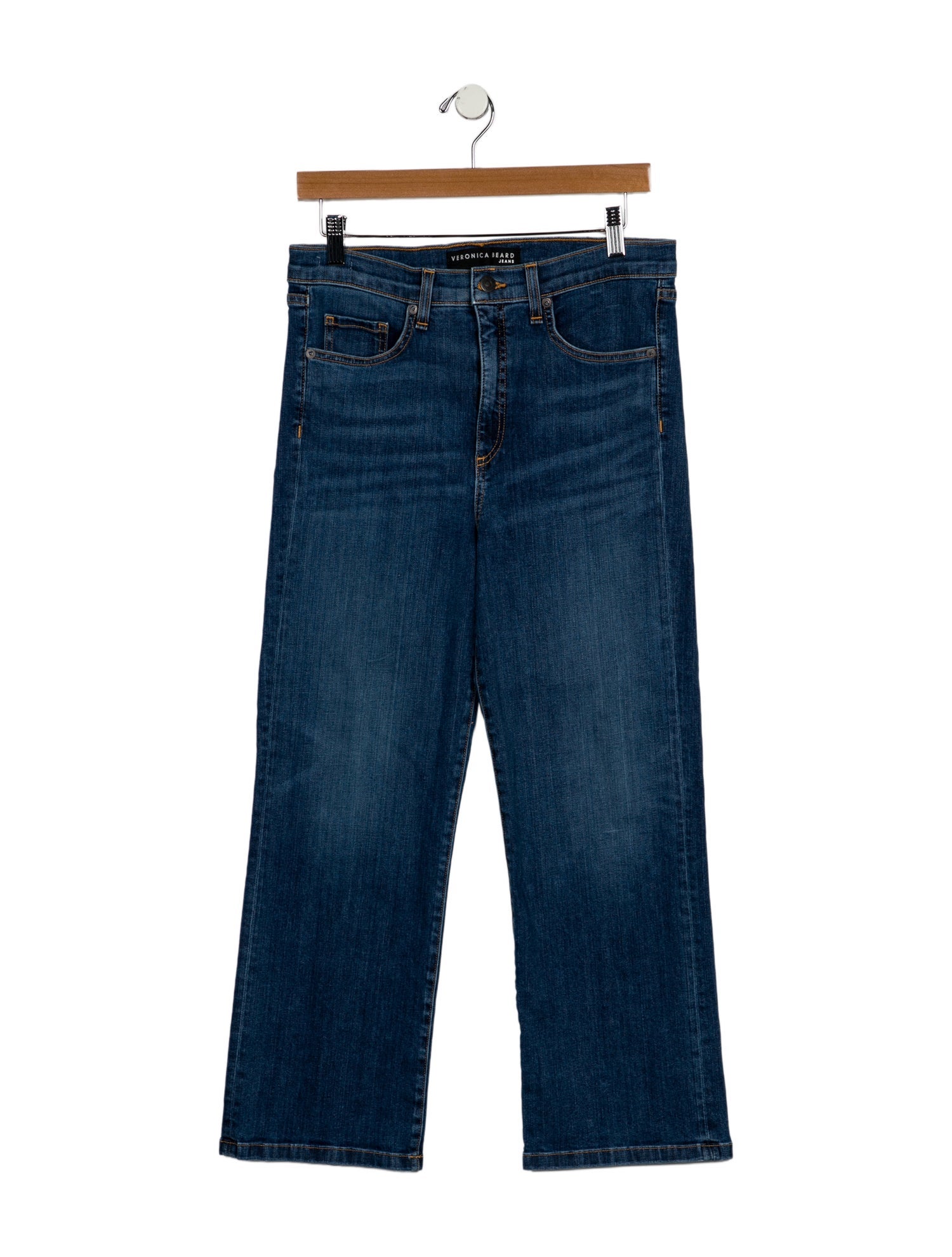 Veronica Beard High-Rise Wide Leg Jeans