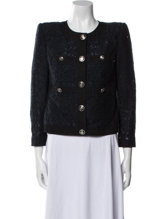 Veronica Beard Tweed Pattern Evening Jacket