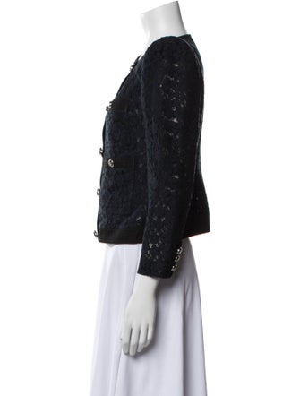 Veronica Beard Tweed Pattern Evening Jacket