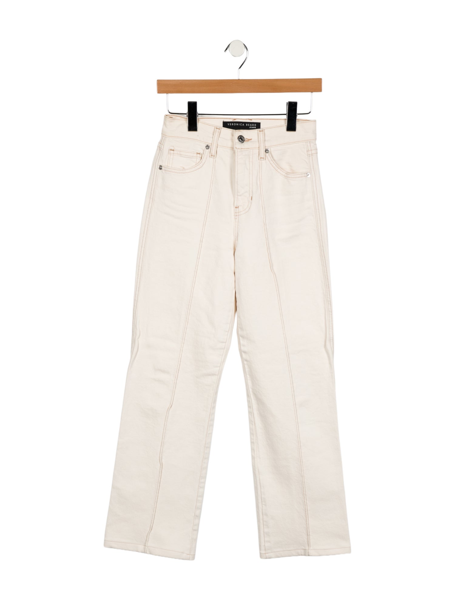 Veronica Beard High-Rise Wide Leg Jeans