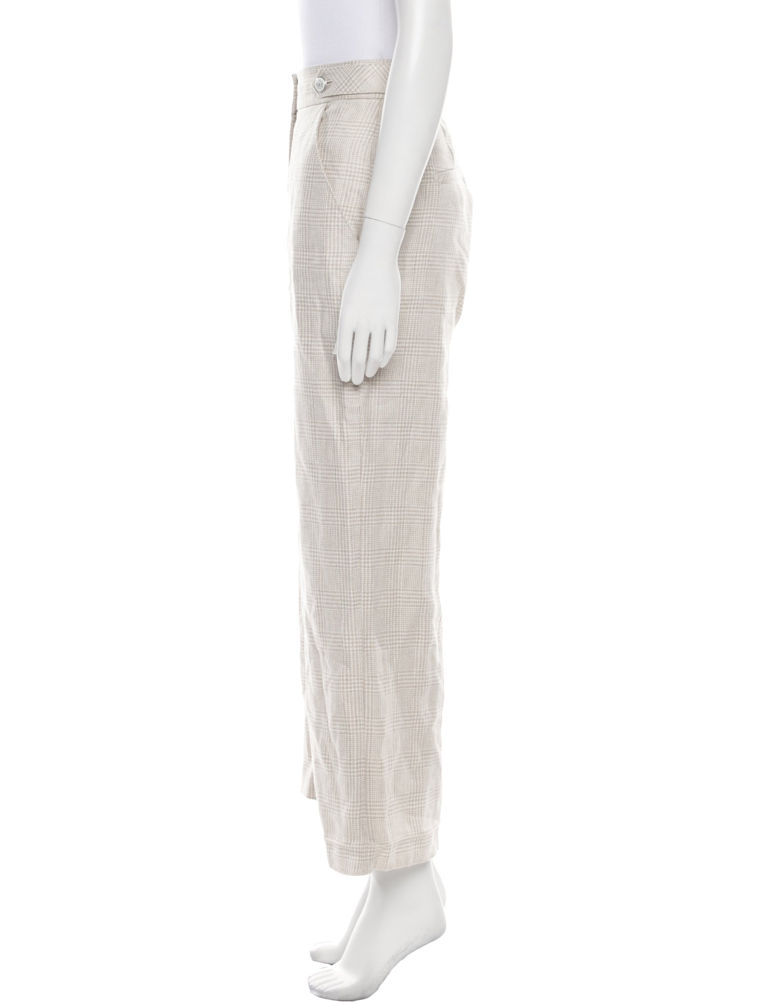 Veronica Beard Linen Wide Leg Pants